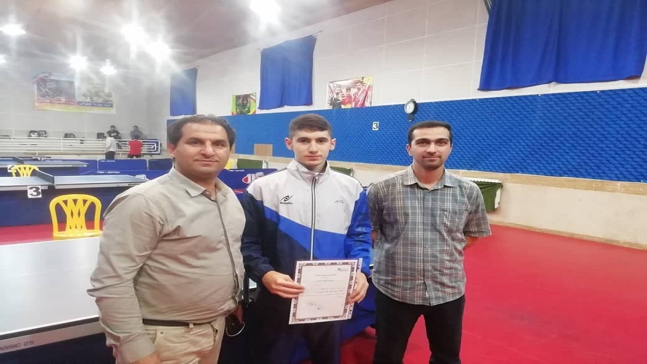قهرمانی تنیسور مازندرانی در کشور
