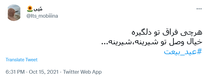 توئیت کاربران به مناسبت آغاز امامت توئیت کاربران به مناسبت آغاز امامت