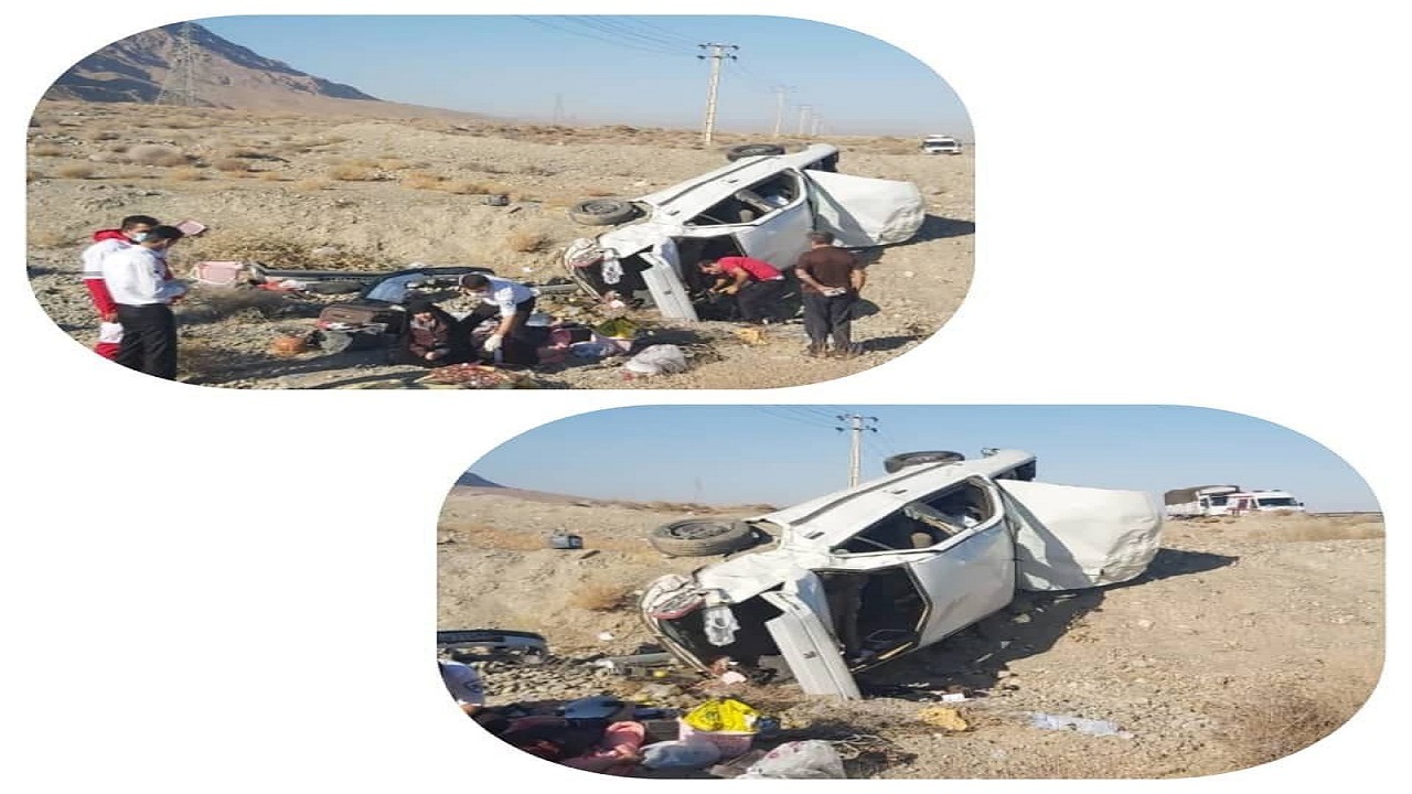 واژگونی پژو در میامی با ۴ مصدوم