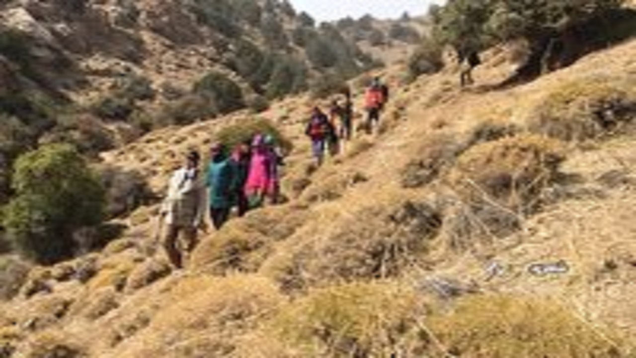 پیاده روی خانوادگی در ارتفاعات شاهرود