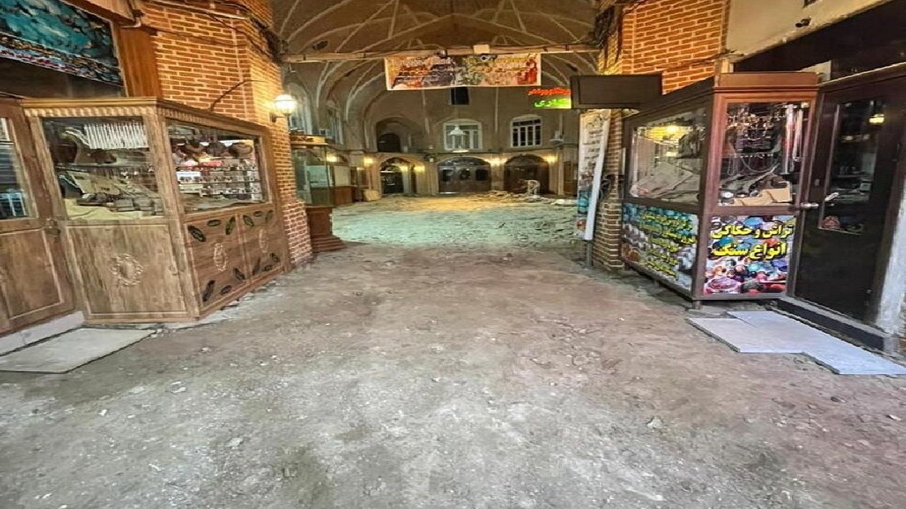 کف‌سازی تیمچه امیر شمالی شروع شد