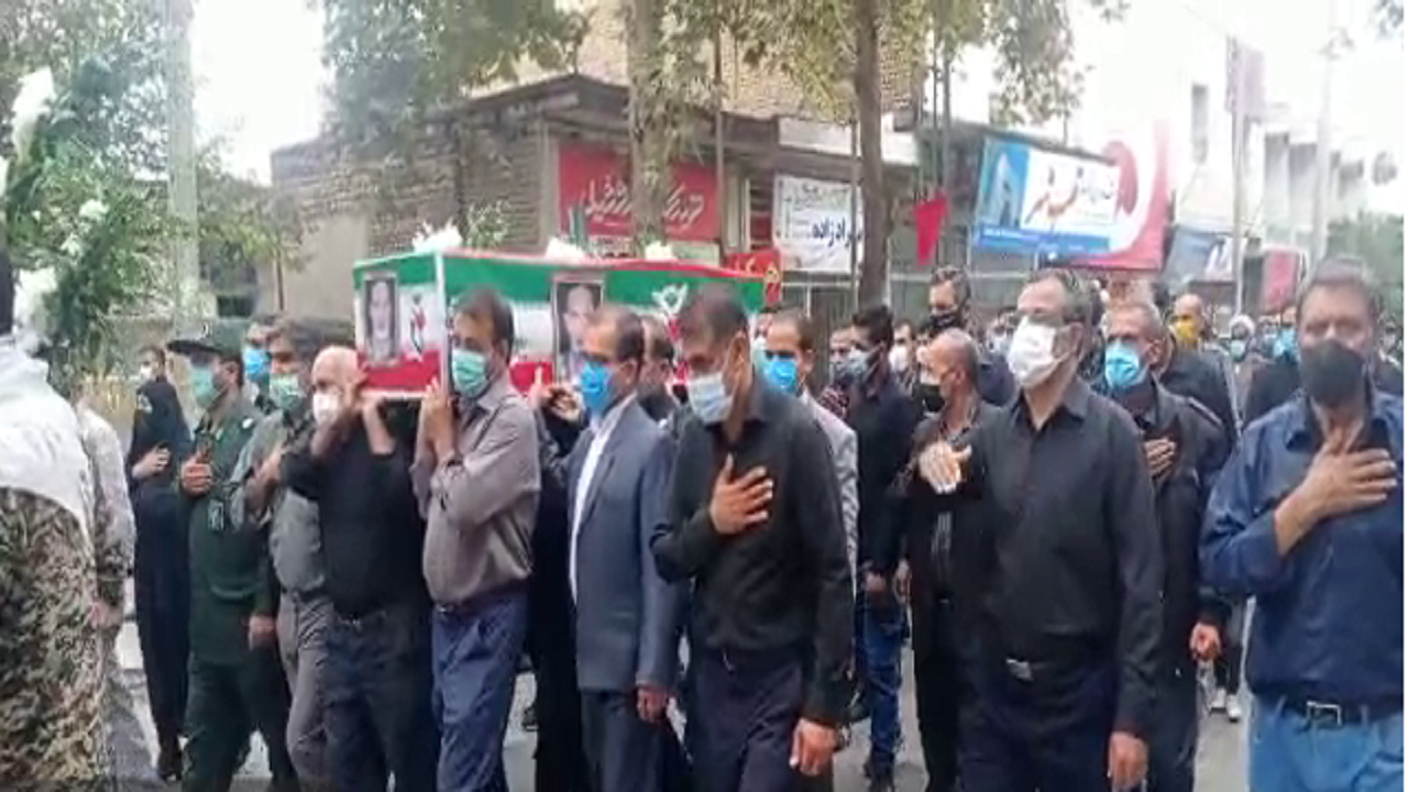 بدرقه پیکر پاک شهید خمبری در کلاله