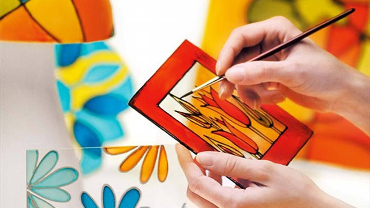 آموزش جذاب نقاشی روی شیشه + فیلم