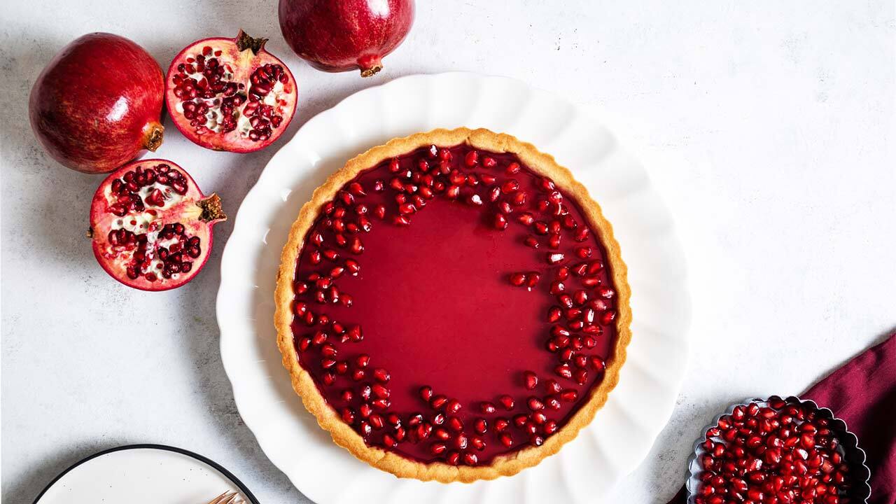 طرز تهیه تارت انار + فیلم
