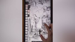 خلق اثر هنری با نقاشی سه بعدی در فضای باز + فیلم