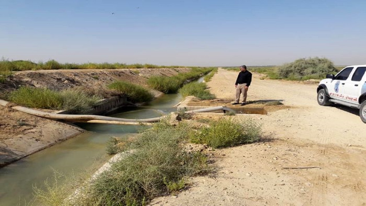 بهره برداری از کانال آبیاری در رامشیر برای جلوگیری از هدر رفت آب