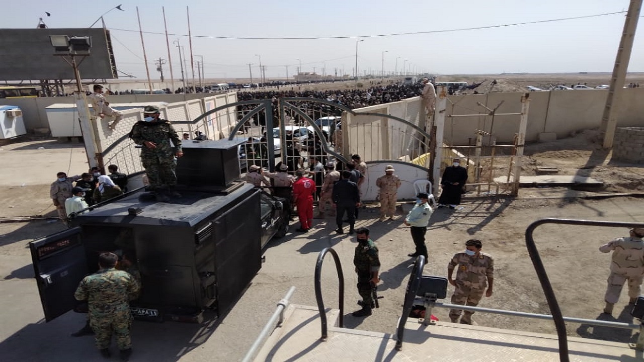ازدحام در مرز زمینی شلمچه حادثه آفرید