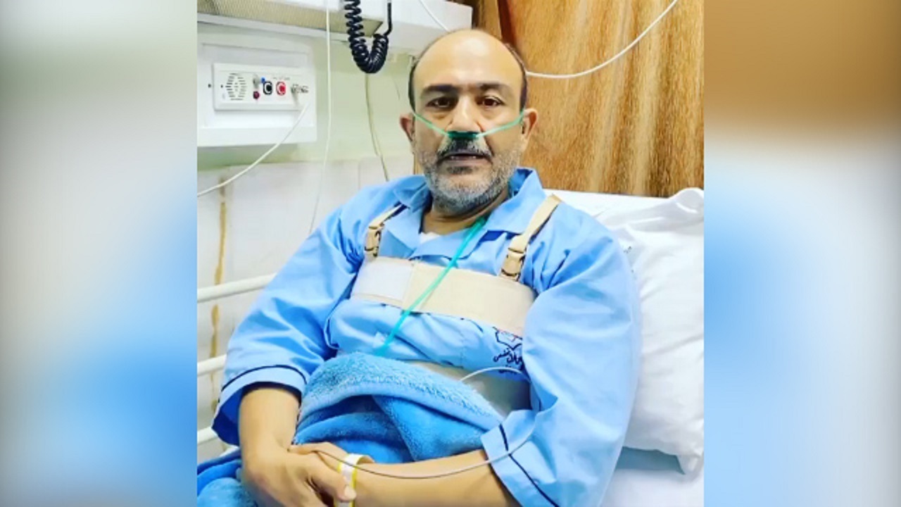 جدیدترین فیلم از وضعیت مهران غفوریان بعد از عمل قلب
