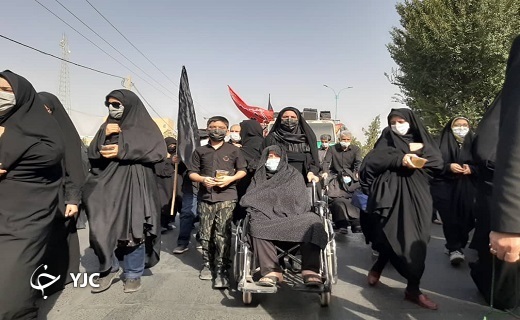پیاده روی نمادین جاماندگان اربعین در استان یزد