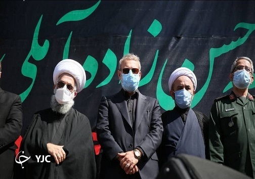 علی لاریجانی در مراسم خاکسپاری املی