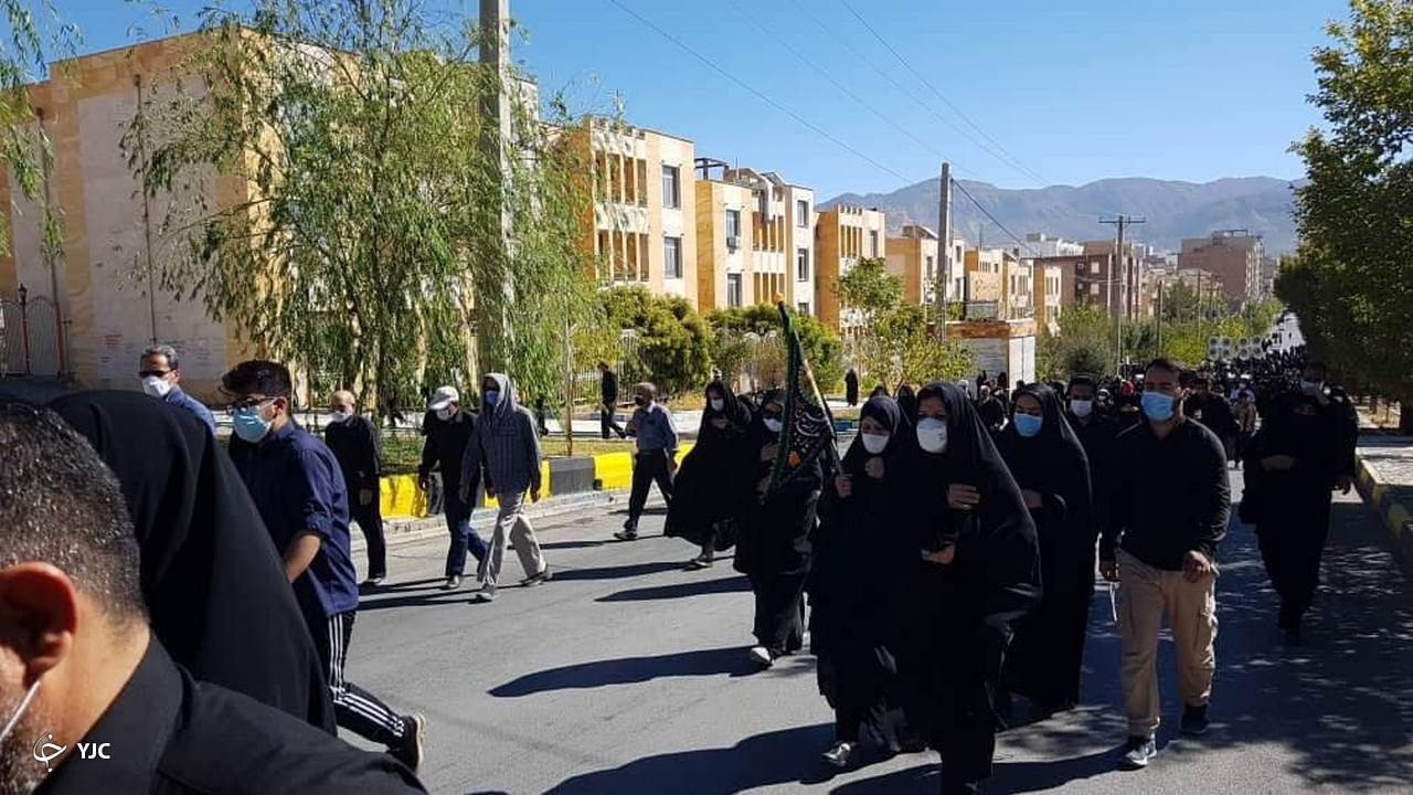 مراسم پیاده روی جاماندگان اربعین حسینی در شهر ایلام برگزار شد + تصاویر