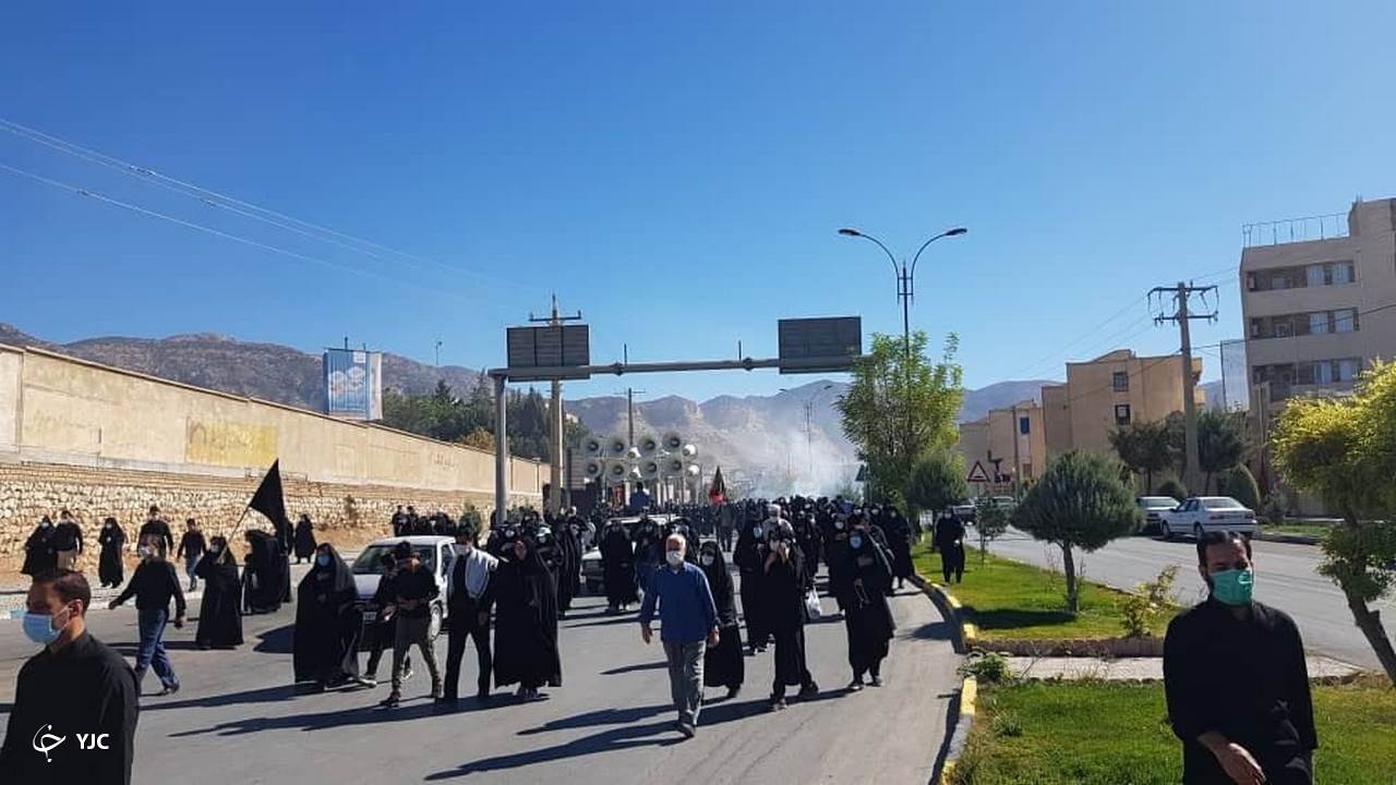 مراسم پیاده روی جاماندگان اربعین حسینی در شهر ایلام برگزار شد + تصاویر