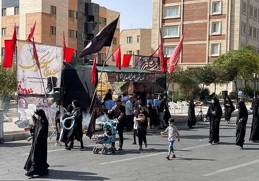 پیاده روی نمادین جاماندگان اربعین در استان سمنان