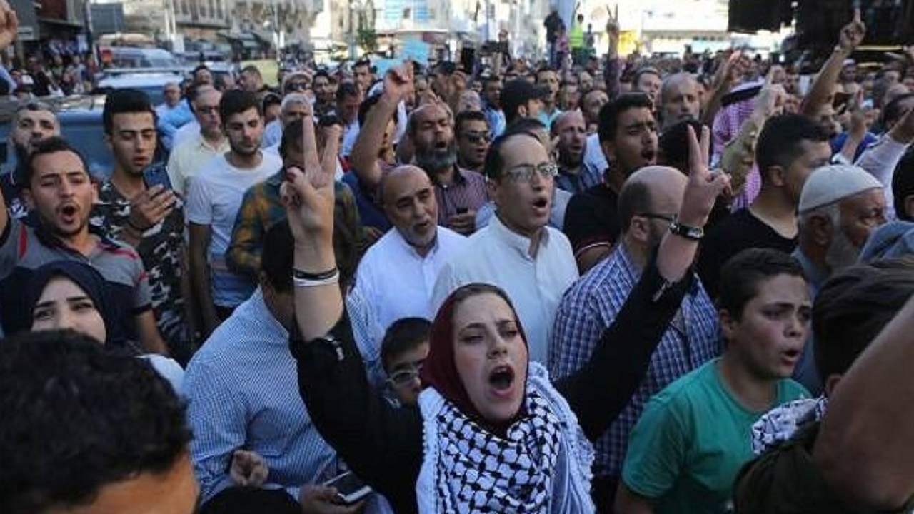 تجمع اردنی‌ها در اعتراض به قرارداد انرژی  این کشور با رژیم صهیونیستی
