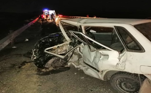 سانحه رانندگی در جاده قدیم اصفهان به قم 