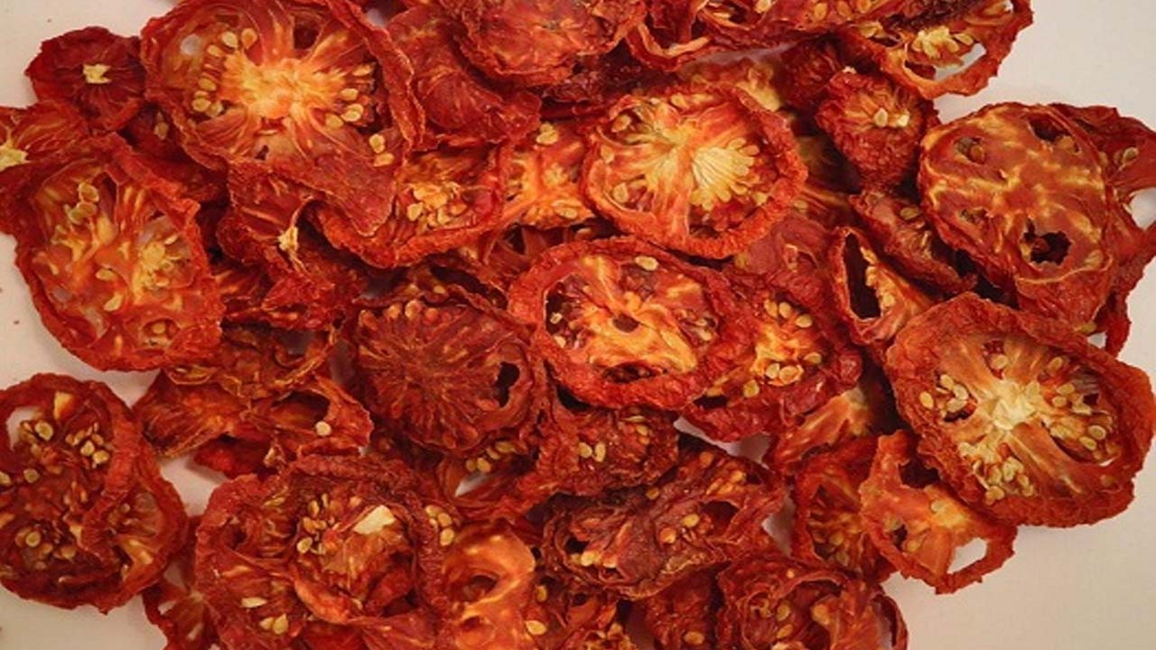 گوجه خشک شده طعم دار + طرز تهیه