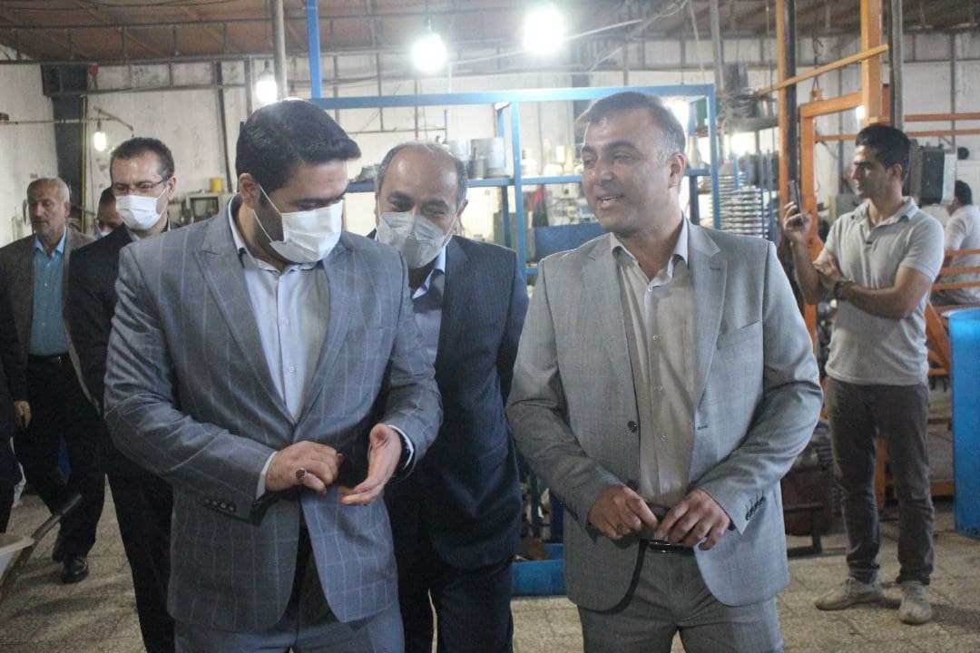بازدید مدیرکل شیلات مازندران از شرکت تولید کننده دستگاه&zwnj;های هواده آبزیان