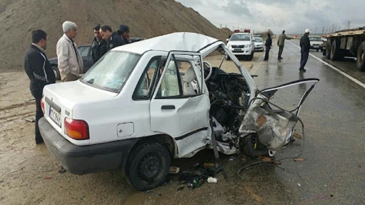 مرگ راننده پراید در برخورد با تریلر در جاده همدان - ملایر