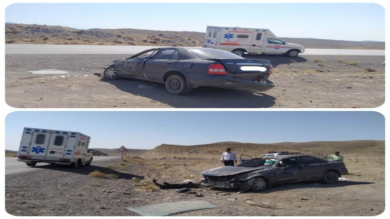 واژگونی مزدا ۵ مصدوم برجای گذاشت