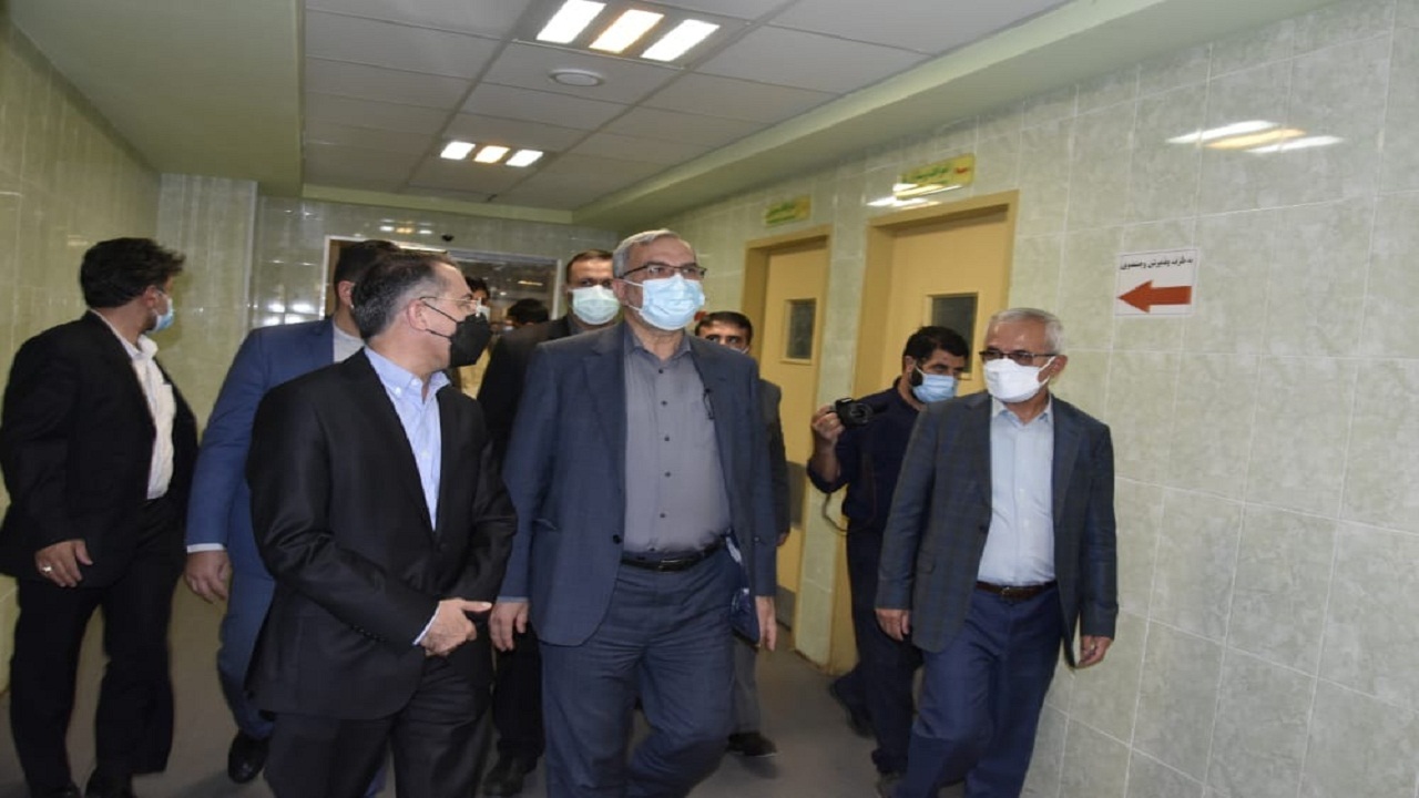 بازدید وزیر بهداشت از بیمارستان معین کرونای یاسوج