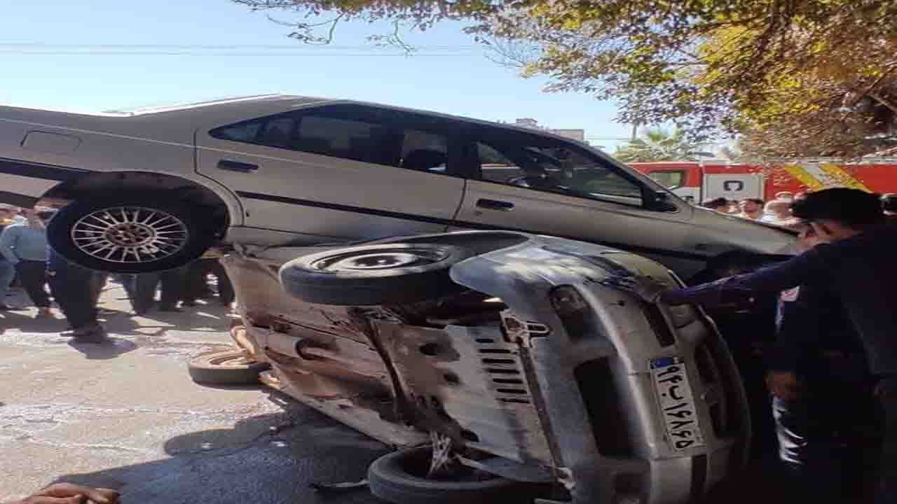 نقص فنیِ خودرو ۴۰۵ در رفسنجان حادثه آفرید