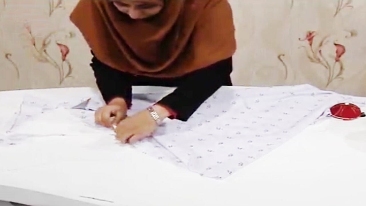 آموزش دوخت چادر ساده + فیلم
