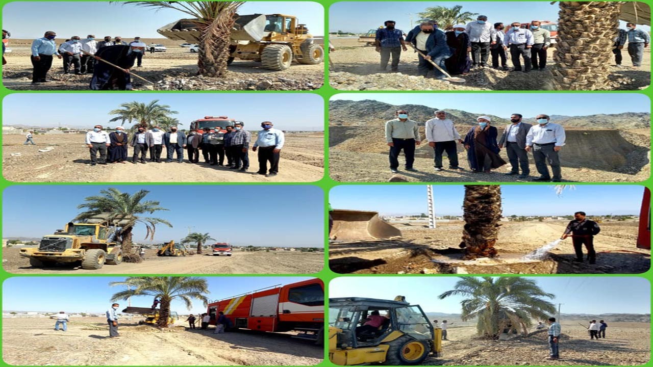 کاشت نخل در کندر منوجان