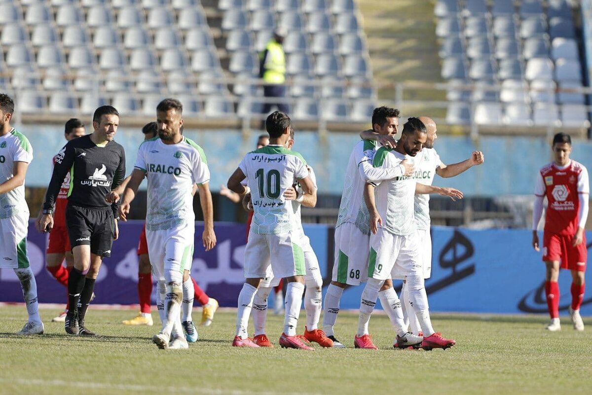 گل اول آلومینیوم اراک به پرسپولیس مورخ دهم آبان ۱۴۰۰ + فیلم