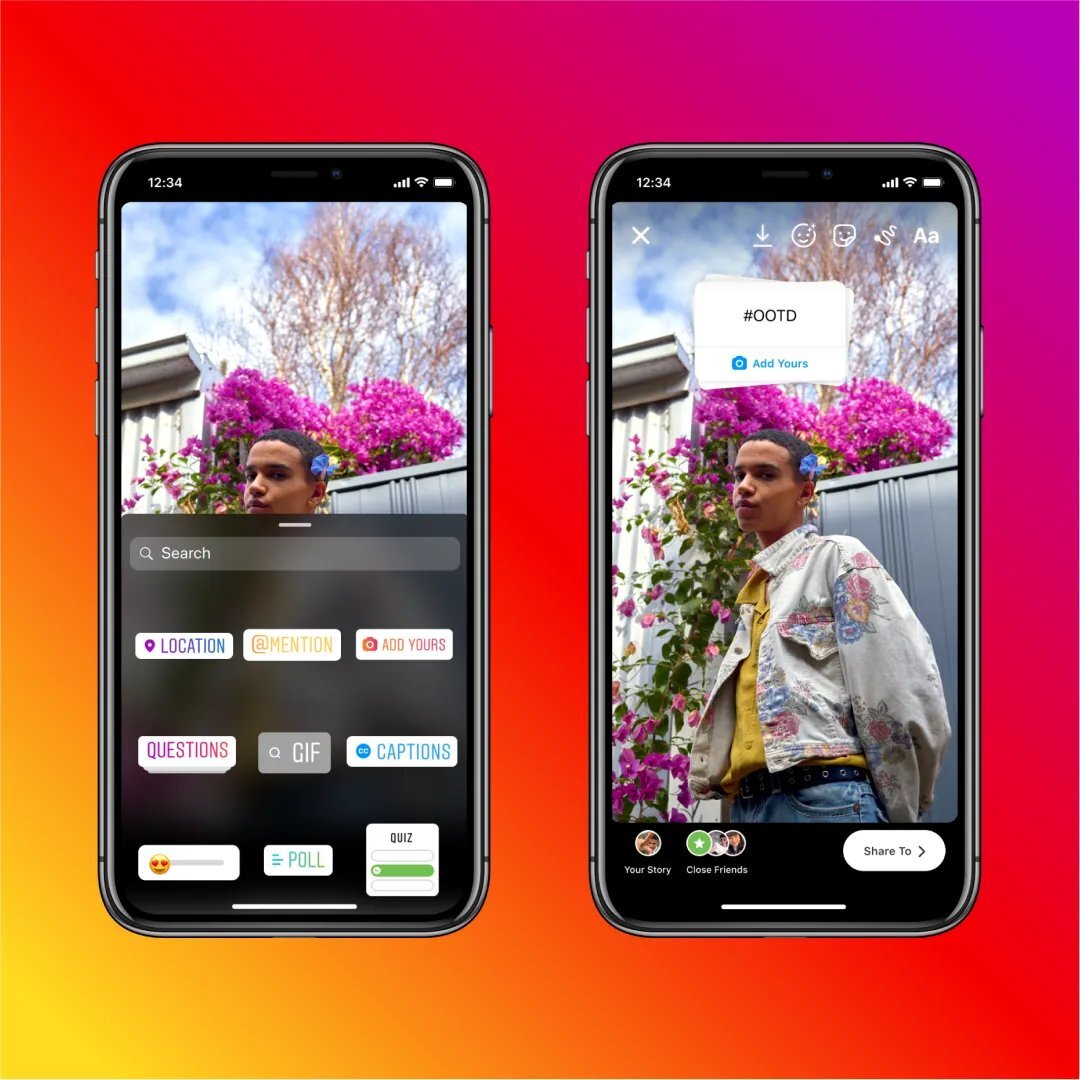 استیکر جدید Add Yours