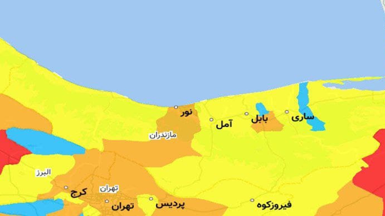 ۲ شهرستان مازندران پشت چراغ نارنجی کرونا