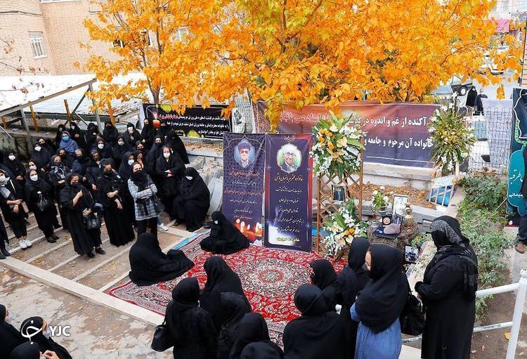 مراسم هفتمين روز در گذشت قهرمان دوومیدانی در طرقبه+تصاویر