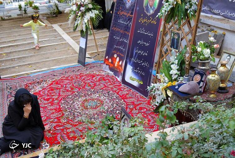 مراسم هفتمين روز در گذشت قهرمان دوومیدانی در طرقبه+تصاویر