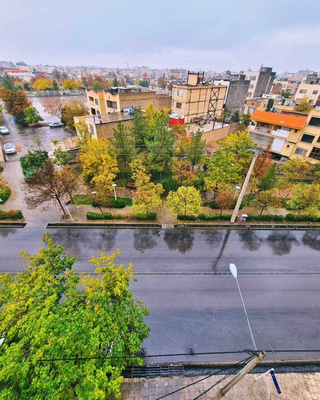 بارش باران پاییزی در مشهد+تصاویر