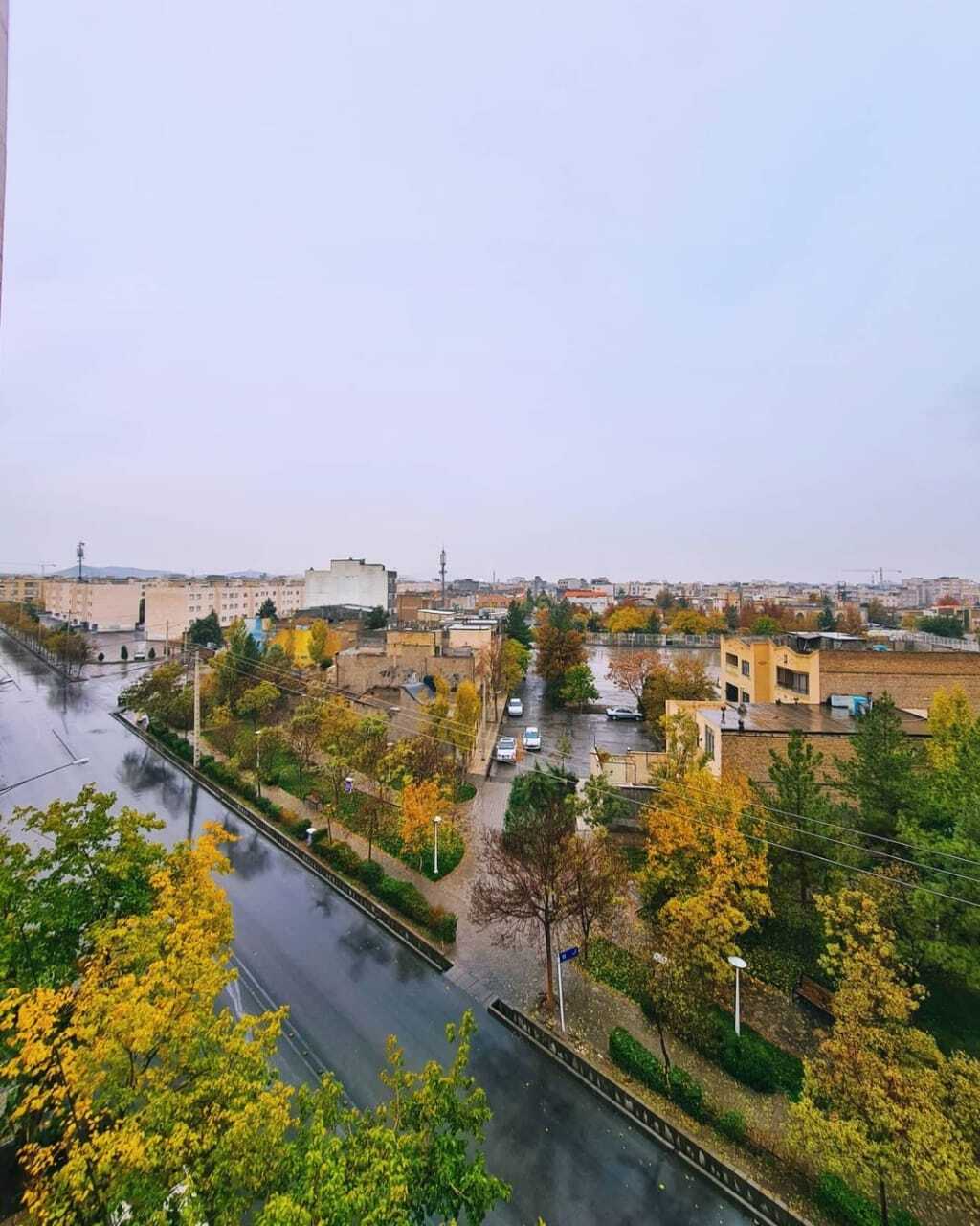 بارش باران پاییزی در مشهد+تصاویر