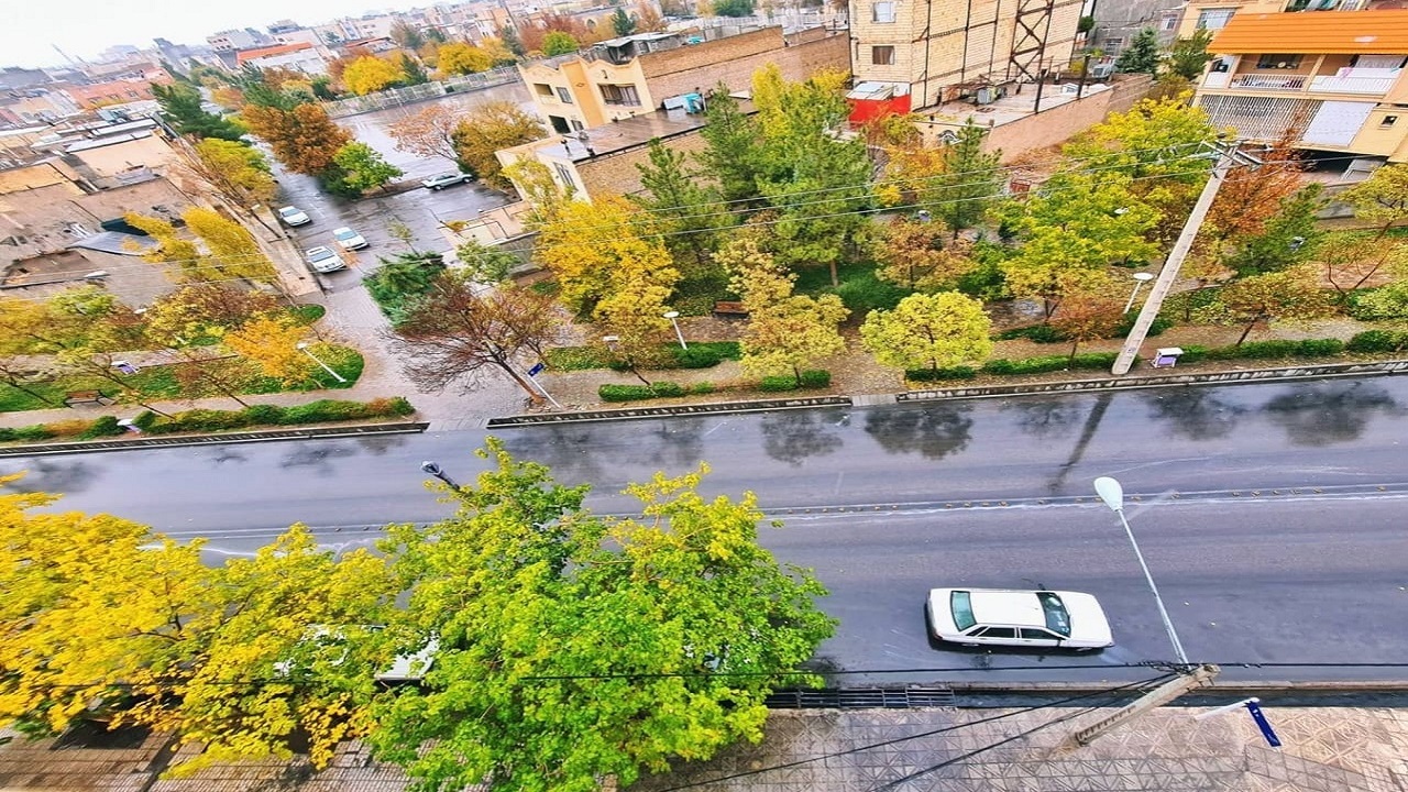 بارش باران پاییزی در مشهد+تصاویر
