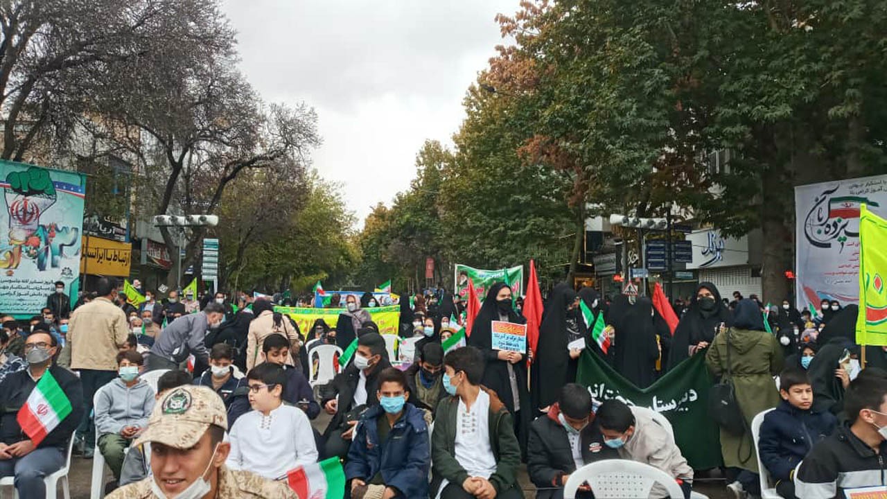 خلق حماسه‌ای دیگر در روز ۱۳ آبان خراسان شمالی+عکس