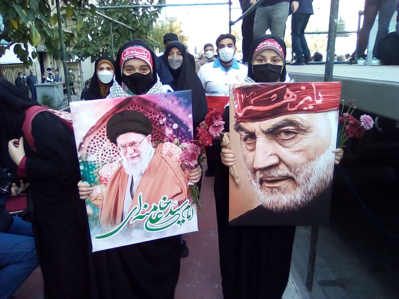 مراسم اجتماع میدانی یوم الله ۱۳ آبان در تهران برگزار شد + تصاویر