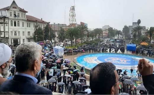 آغاز راهپیمایی ۱۳ آبان در گیلان