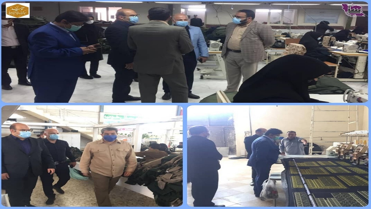بازدید دبیر اتحادیه صادرات پوشاک از واحد‌های تولیدی شهرک صنعتی زاهدان میرجاوه