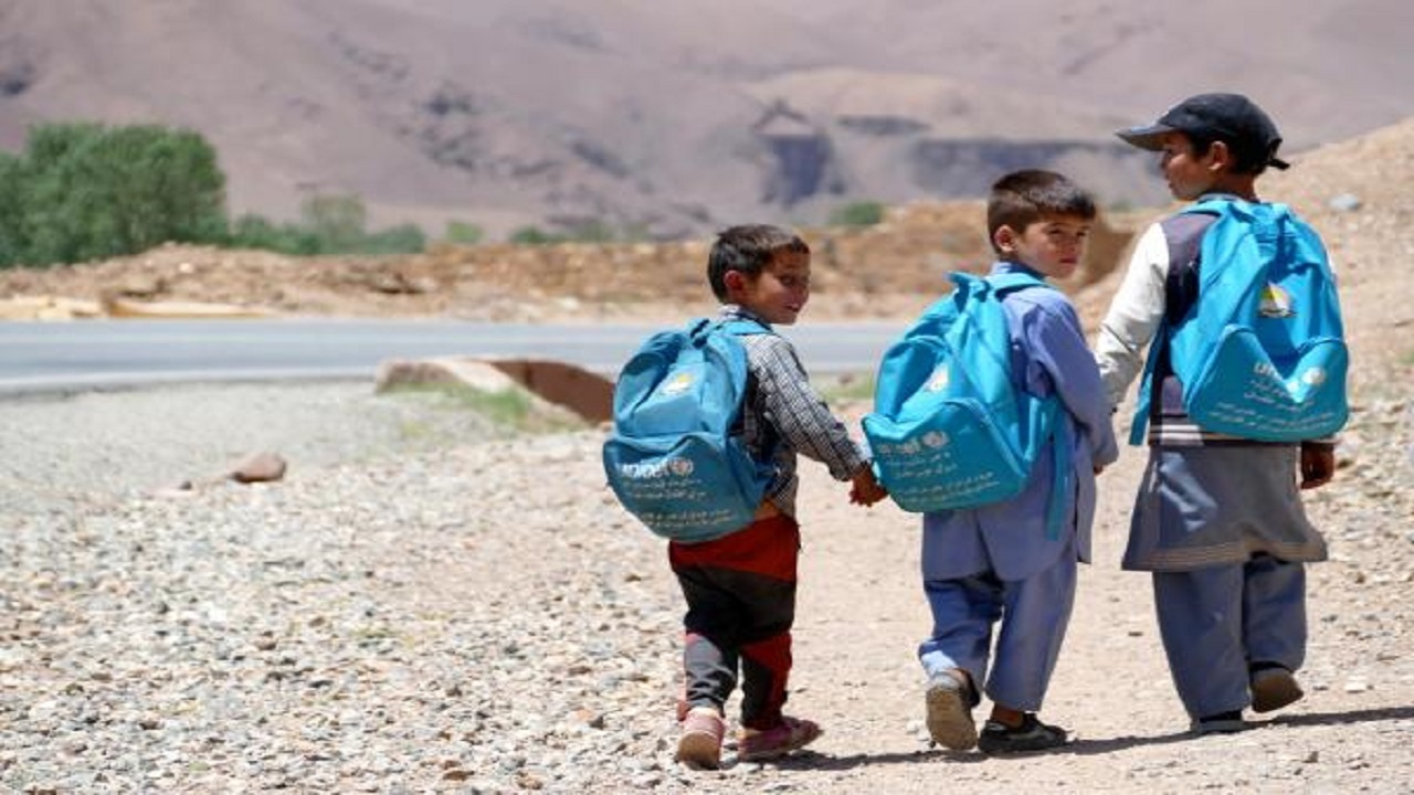 کمک یونیسف به ۱۰۰ مکتب در ولایت لوگر افغانستان