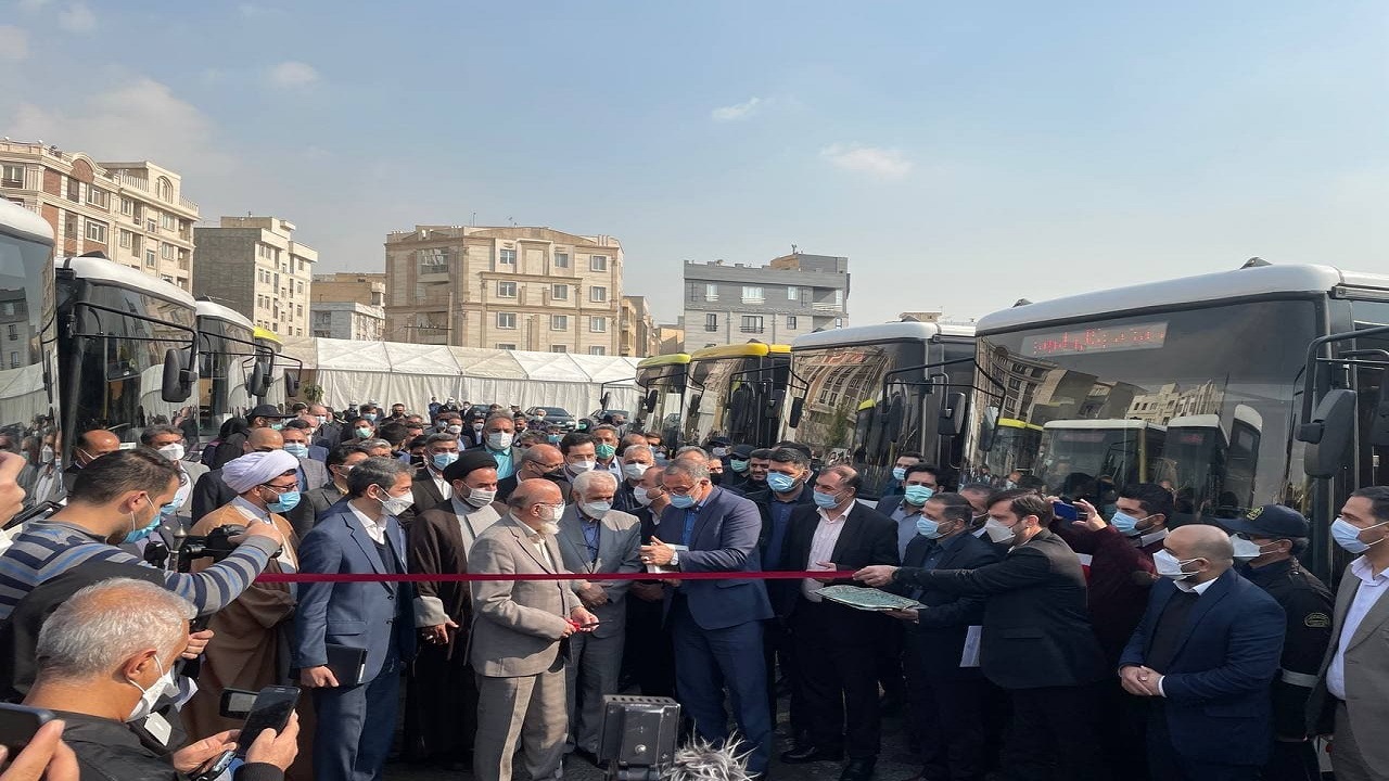 بهره برداری از ۱۱۰ دستگاه اتوبوس جدید در ناوگان حمل و نقل اتوبوسرانی