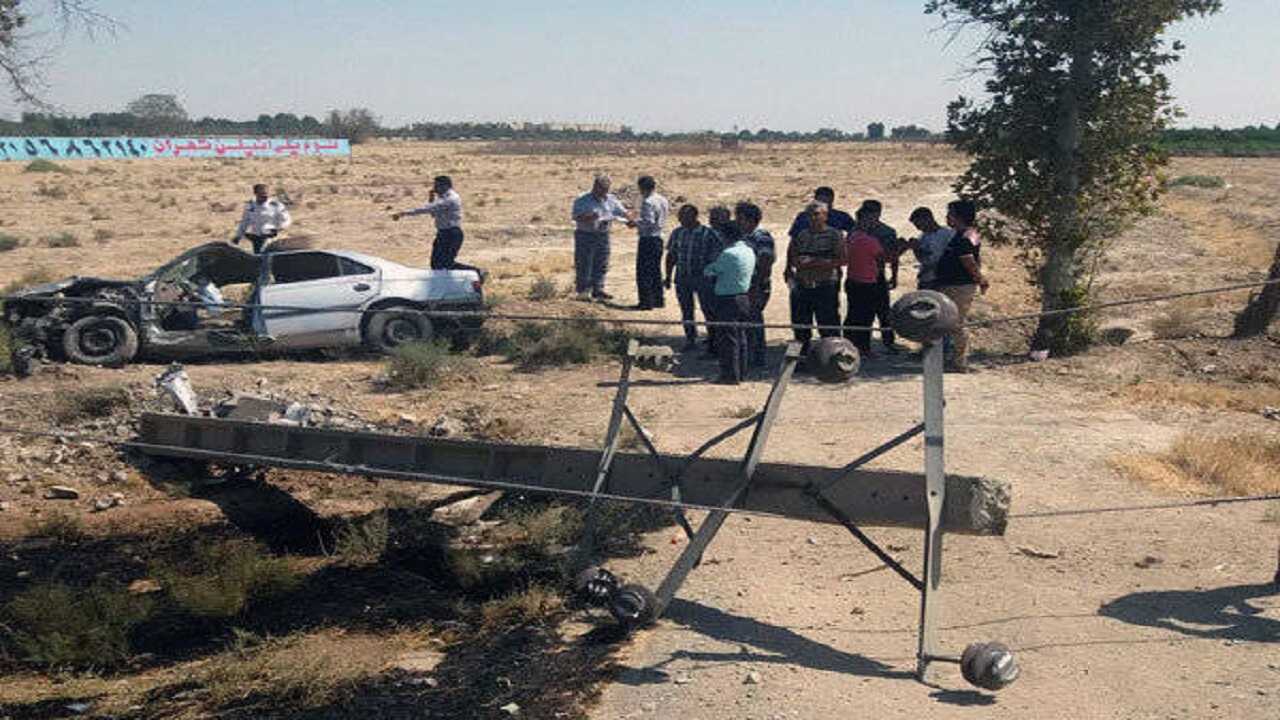 سرعت غیر مجاز خودروی پراید حادثه آفرید