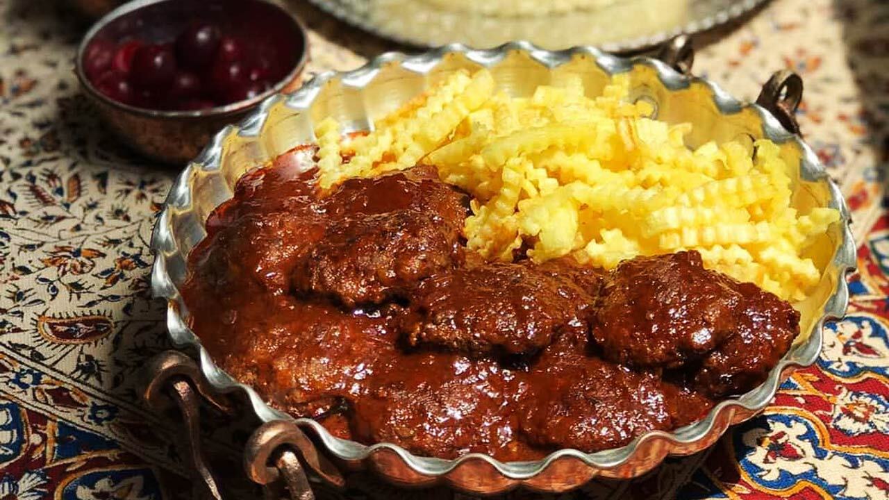 طرز تهیه شامی با سس انار + فیلم