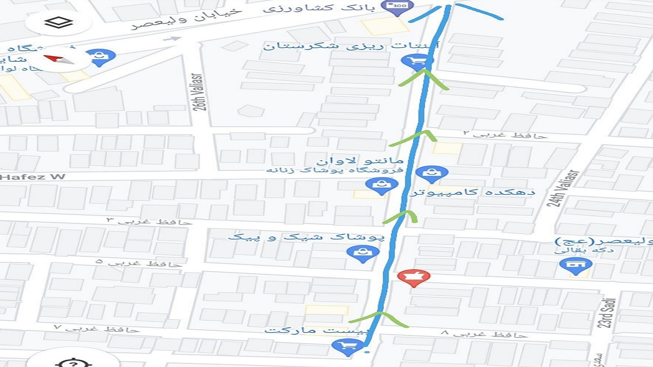 خیابان حافظ غربی مهرشهر در بیرجند یکطرفه شد