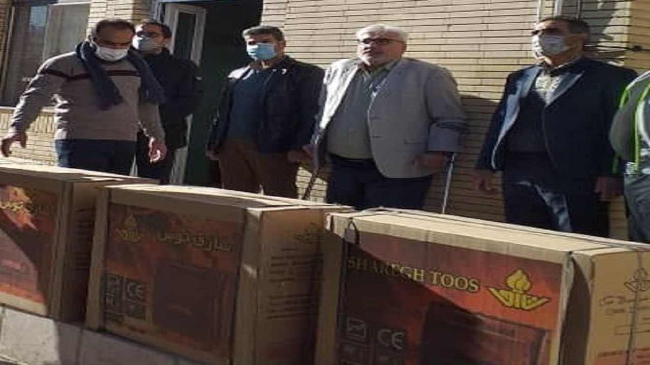توزیع ۱۰۰ عدد بخاری گازی بین مددجویان بهزیستی قاین