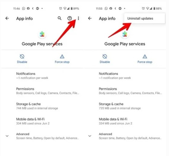۱۲ راه حل برای مشکل Google Play Services Has Stopped