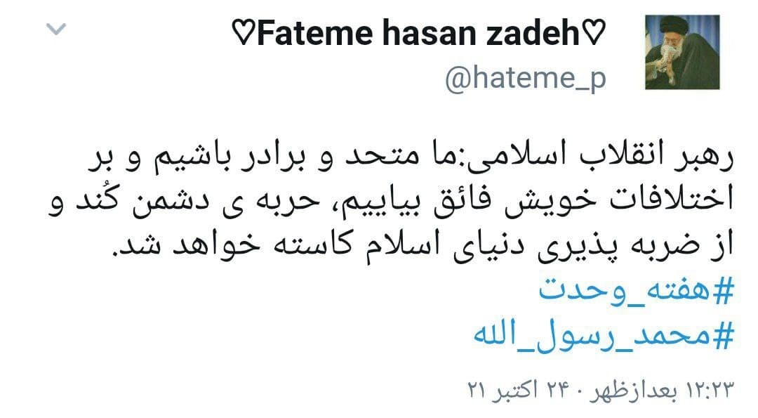 بازتاب بیانات رهبر انقلاب درباره وحدت مسلمانان