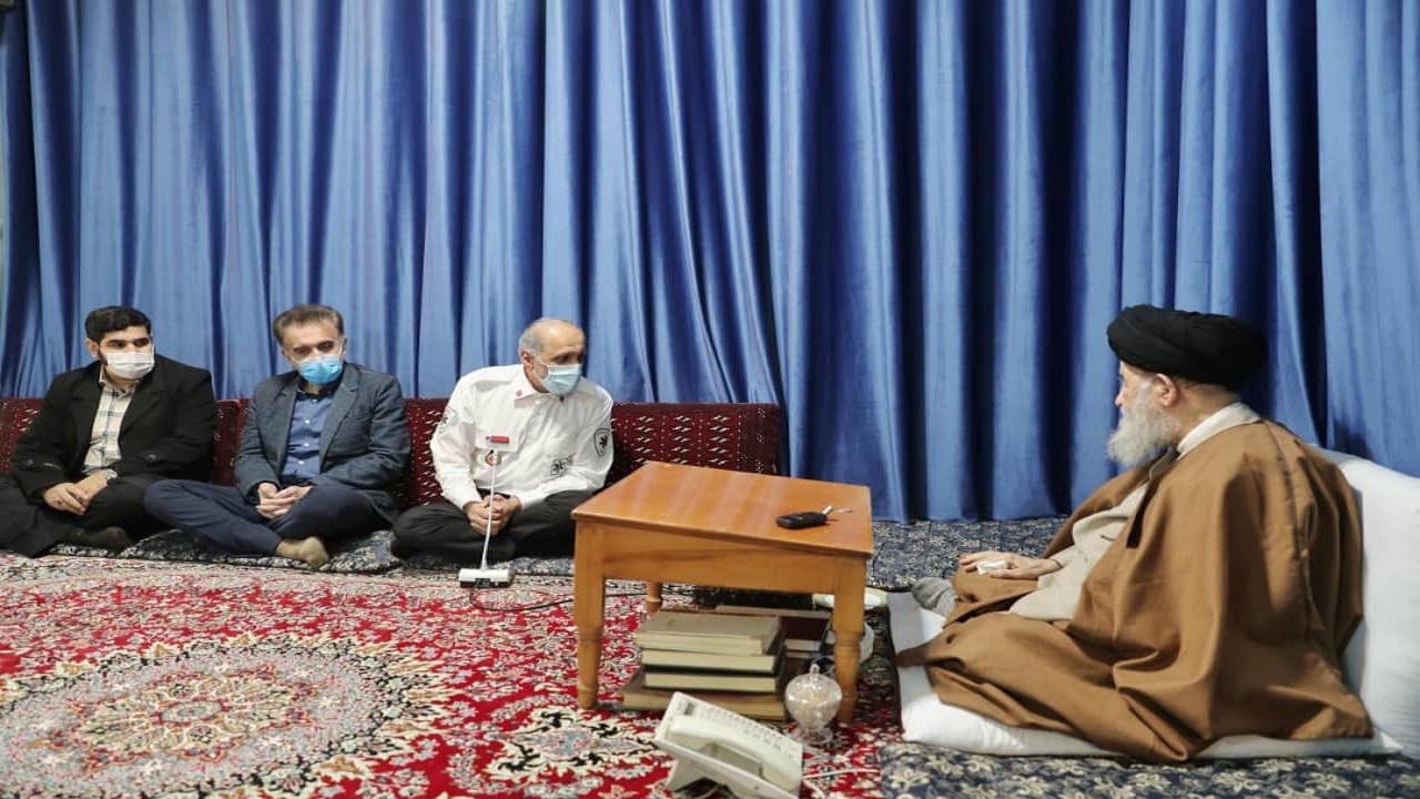 دیدار رئیس اورژانس کشور با آیت الله علوی گرگانی