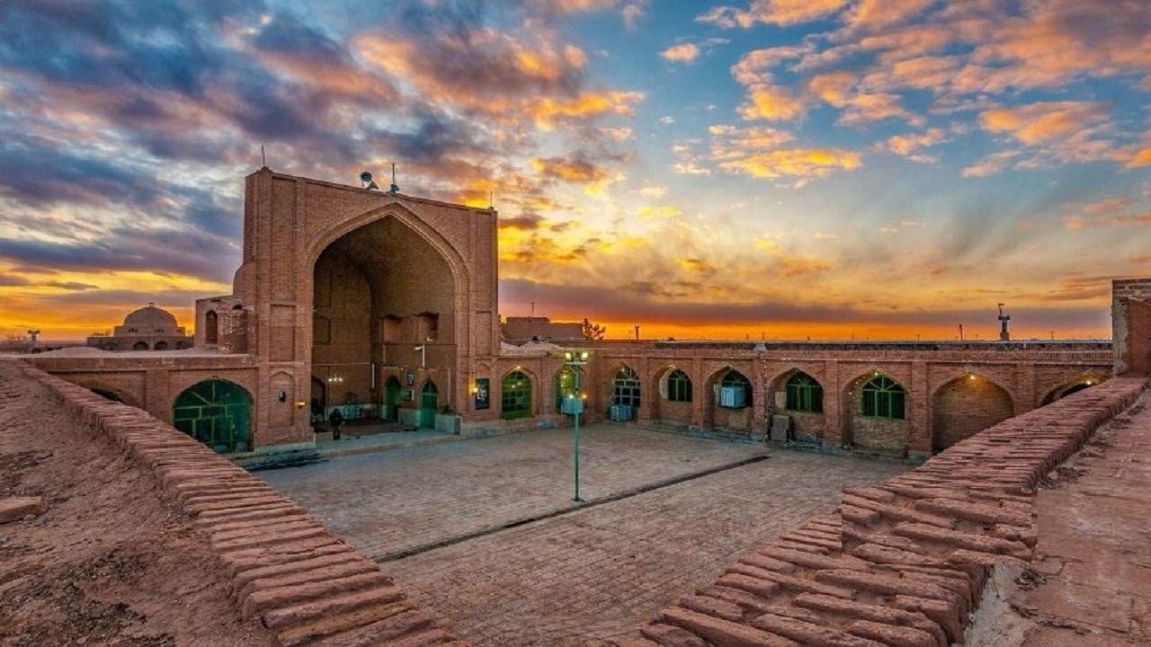مسجد تاریخی چشام داورزن مرمت و استحکام بخشی شد
