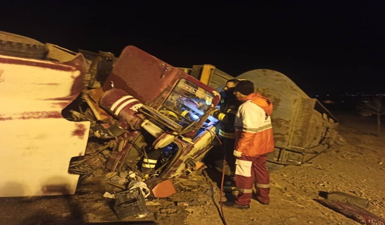 فوت یک راننده در گردنه اسد آباد